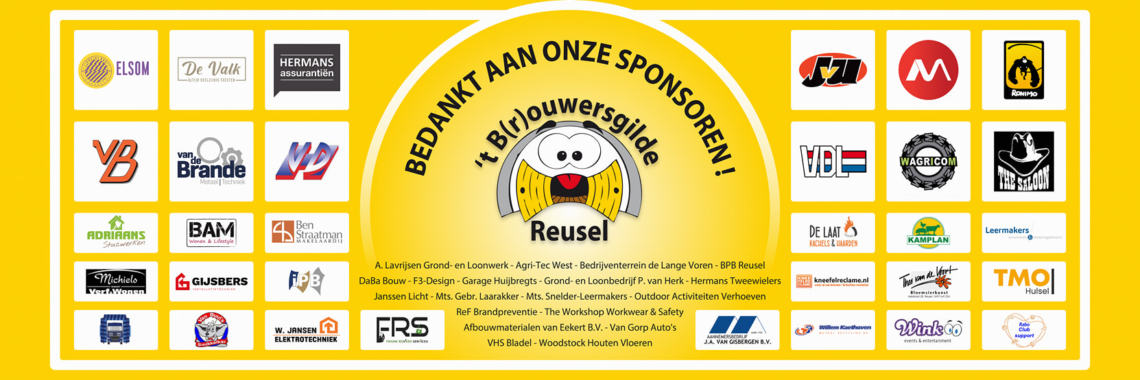 Grote dank aan onze sponsoren!